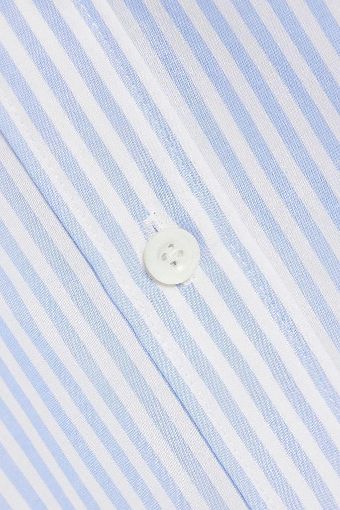 FRAME Striped cotton and silk-blend poplin shirt 4