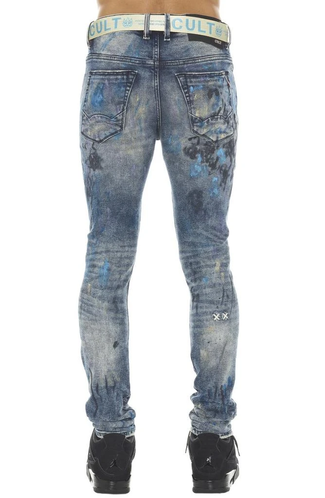 Cult Of Individuality Punk Super Skinny Stretch Jeans with Web Belt 2