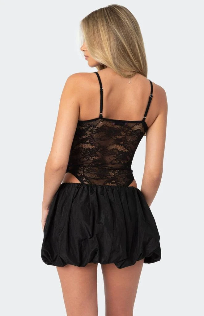 Edikted Strappy Sheer Lace Bodysuit 5