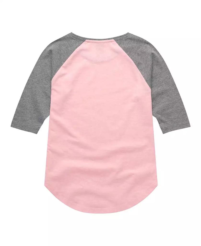 Peanuts Big Girls Snoopy Heart Graphic Raglan Top