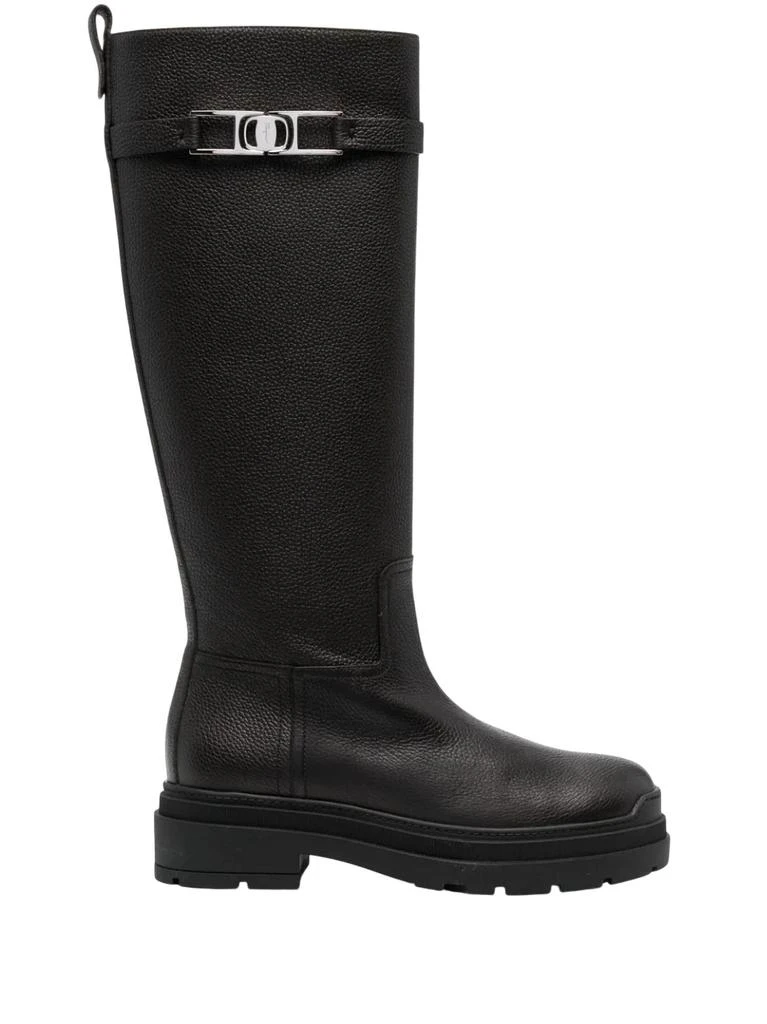Salvatore Ferragamo Women
s Ryder Knee High Boots In Black 1