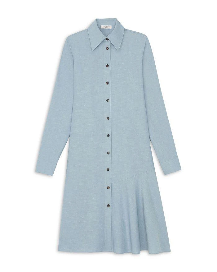 Lafayette 148 New York Flounce Hem Shirt Dress 4