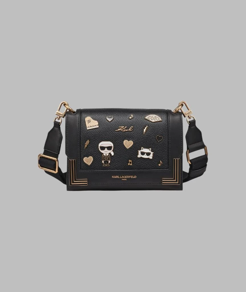 Bags For Women Karl Lagerfeld K/Ikonik Leather Tote Pin Black