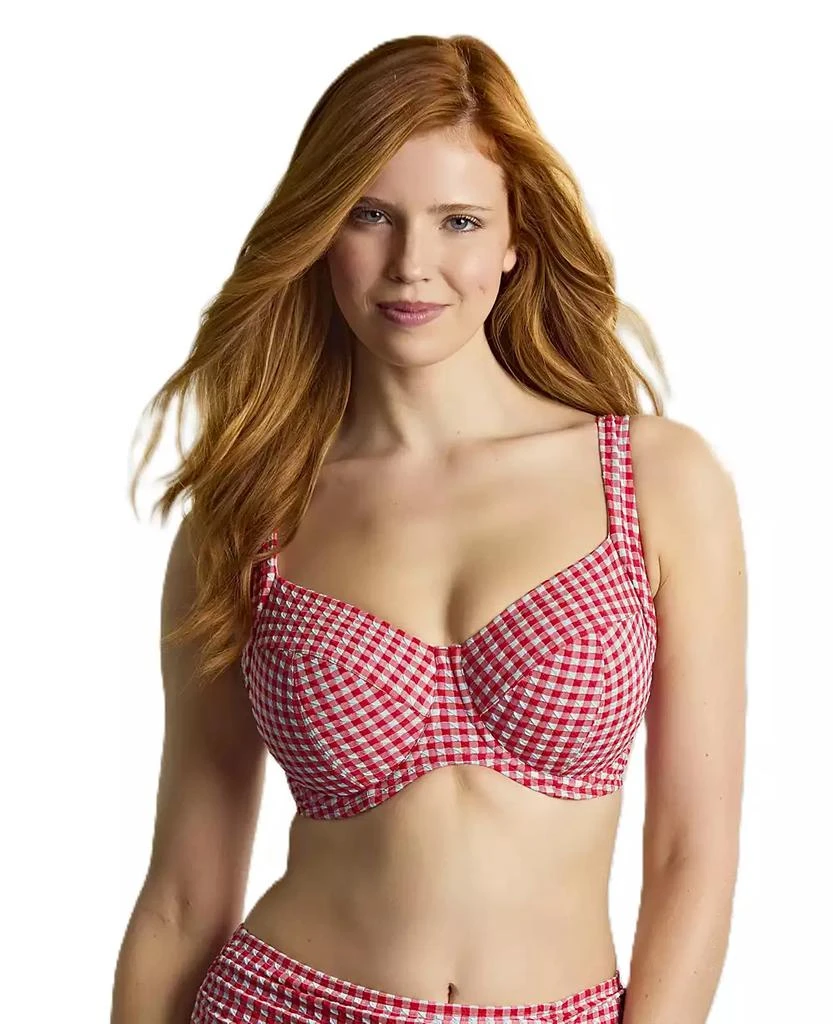 Panache Lingerie Women's Gingham Olivia Underwire Balcony Swim Bra