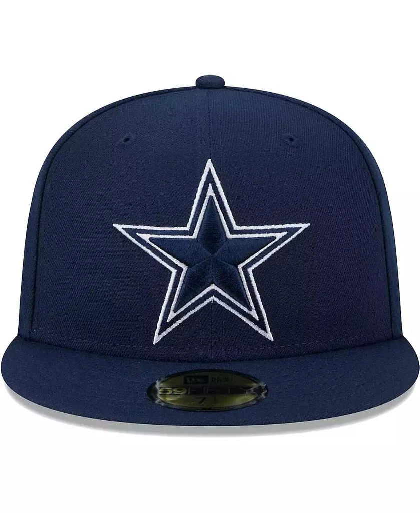 New Era Men's Navy Dallas Cowboys Main Patch 59FIFTY Fitted Hat 2