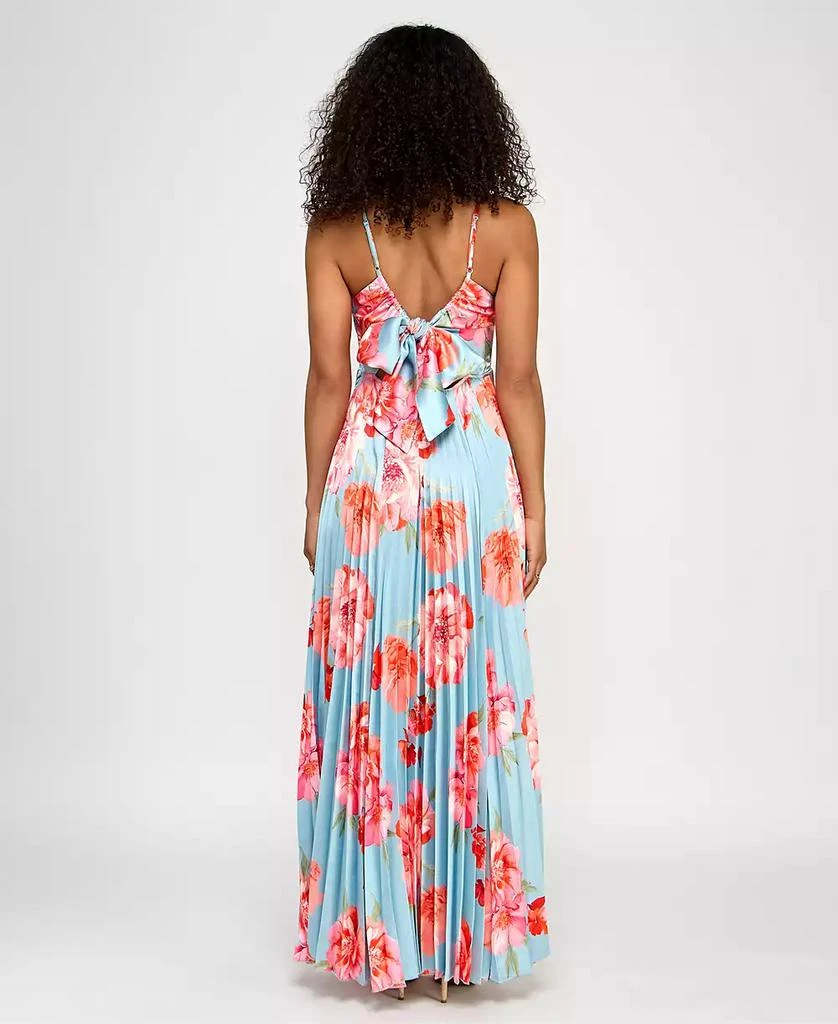 Shop Juniors' Floral Bow-Back Pleated Maxi Dress on Sale at BeyondStyle   Get 61% Off Juniors' Floral Bow-Back Pleated Maxi Dress with Limited-Time  Flash Deals, Exclusive Discounts, and Special Offers. Enjoy Unbeatable