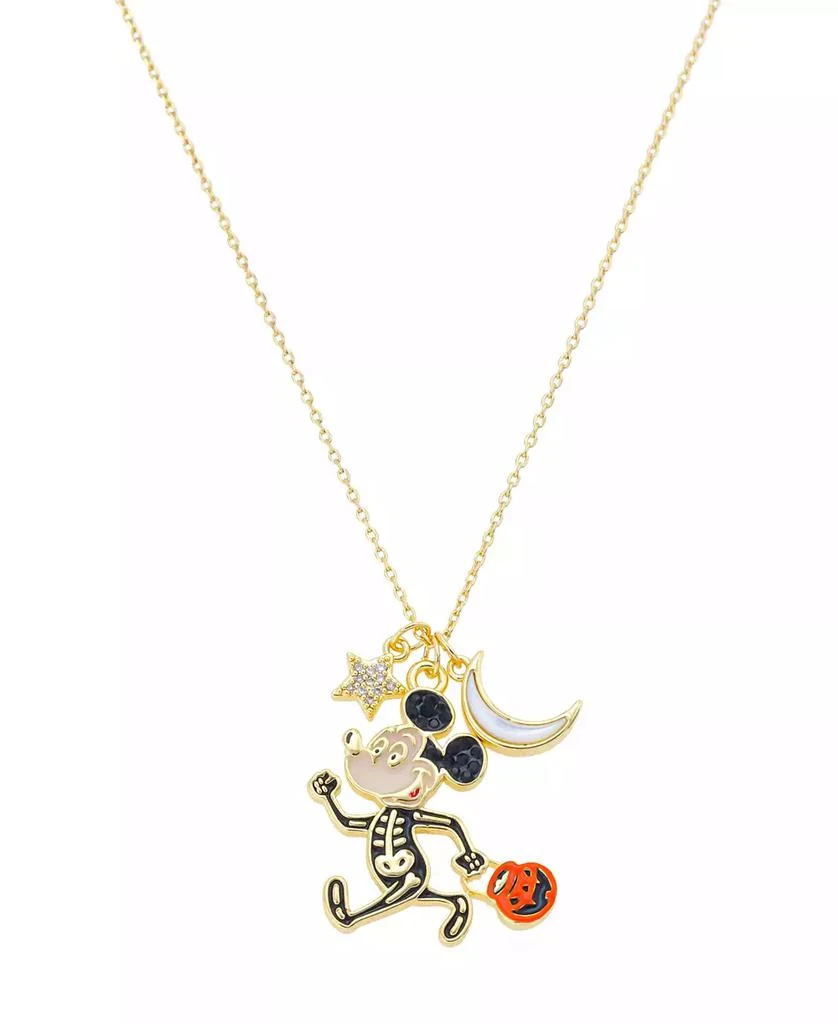 Disney Mickey Mouse Skeleton Halloween Pendant Necklace 1