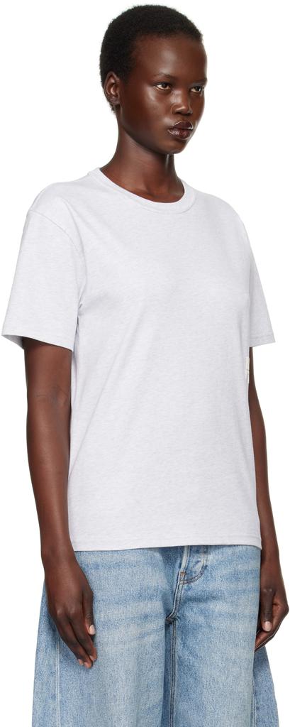 Alexander Wang Gray Puff Logo T-shirt