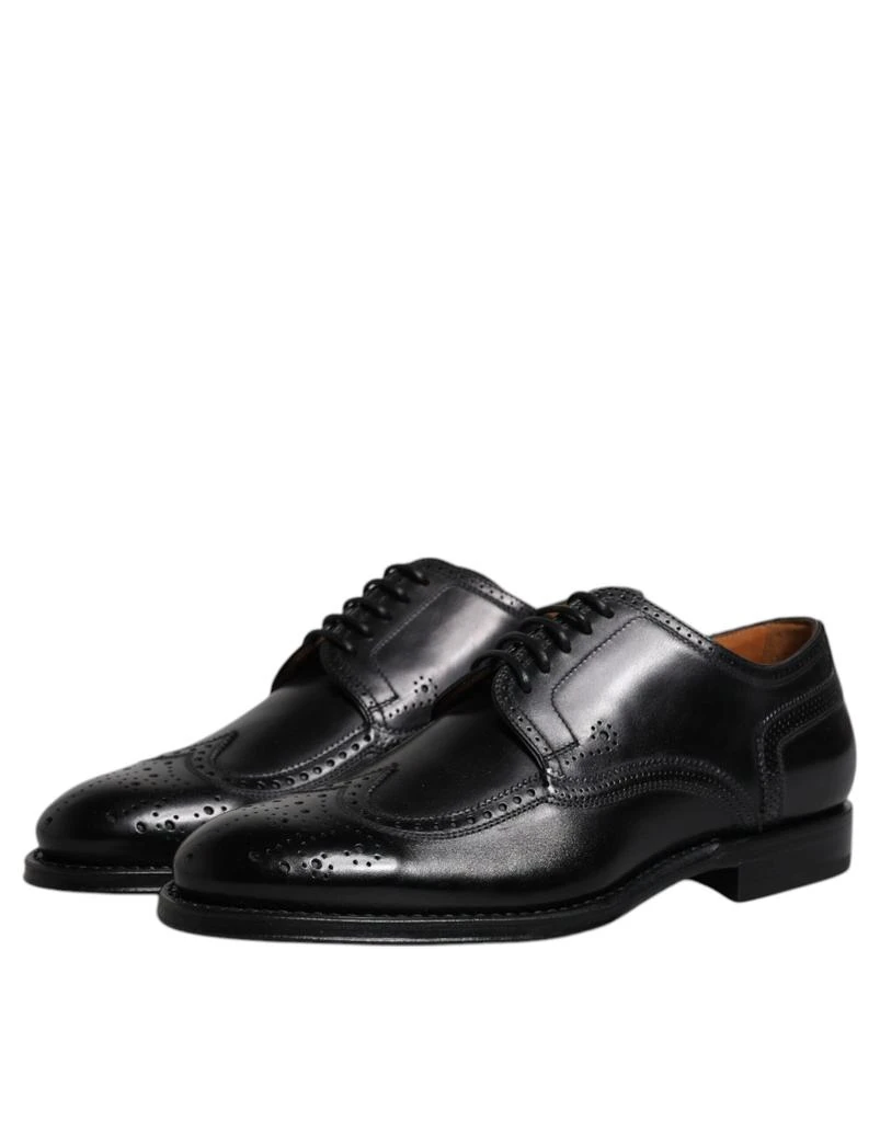 Dolce & Gabbana Leather Derby Wingtip Formal Men's Shoes 4