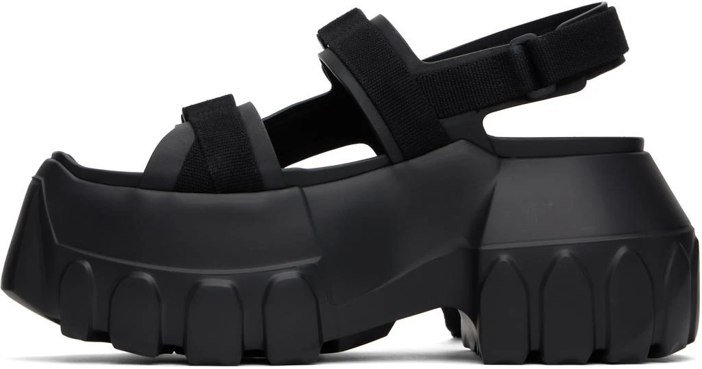 Rick Owens Black Hollywood Mega Tractor Sandals 3