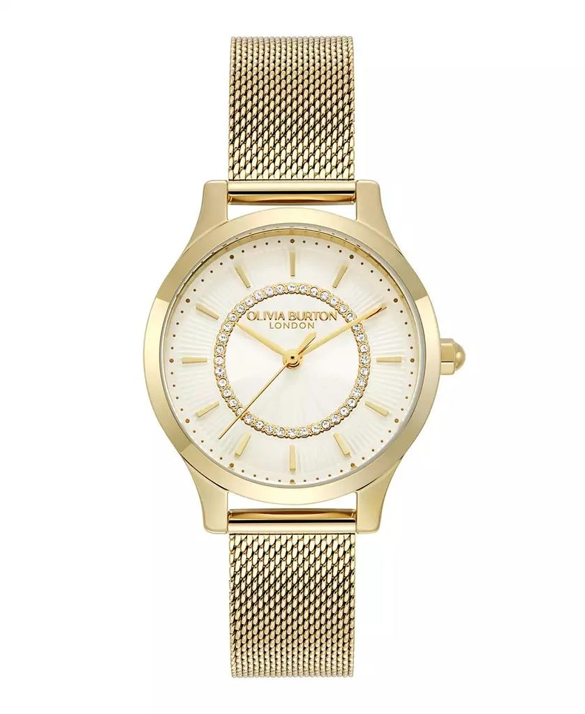 Olivia Burton Women's Wonder Lust Gold-Tone Stainless Steel Mesh Bracelet Watch 30mm 1
