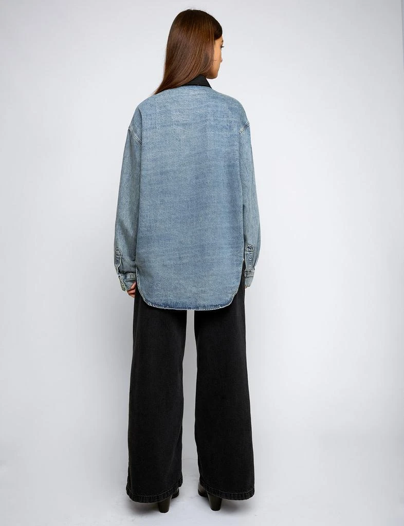 Pixie Market Two Tone Denim Shirt 4