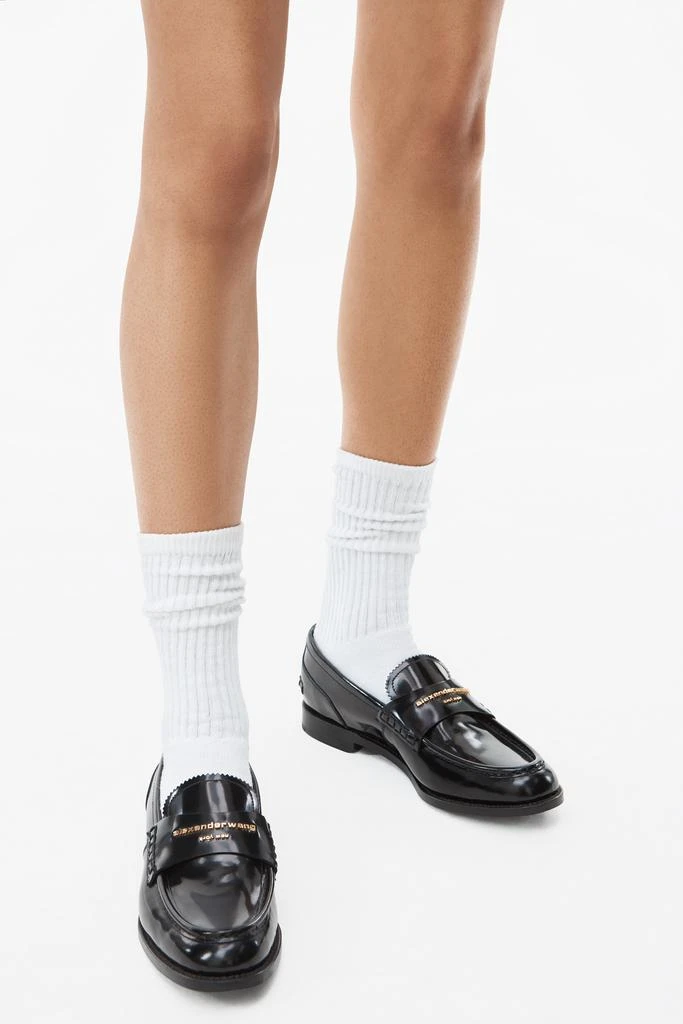 Alexander Wang CARTER LOGO LEATHER LOAFER 3