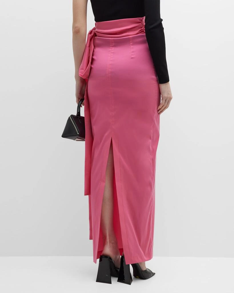Bernadette Taffeta Maxi Skirt w/ Bow Detail 6