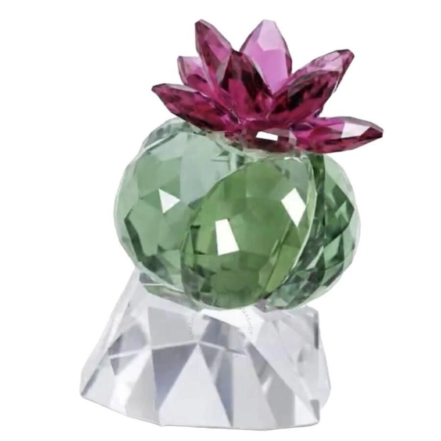 Swarovski Open Box - Swarovski Multicolored Crystal Flowers Bordeaux Cactus Figurine 1