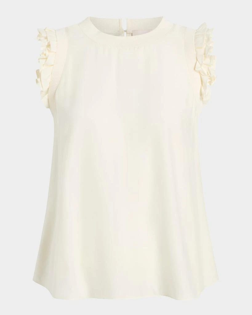 Cinq a Sept Lenore Woven Ruffle Top 1