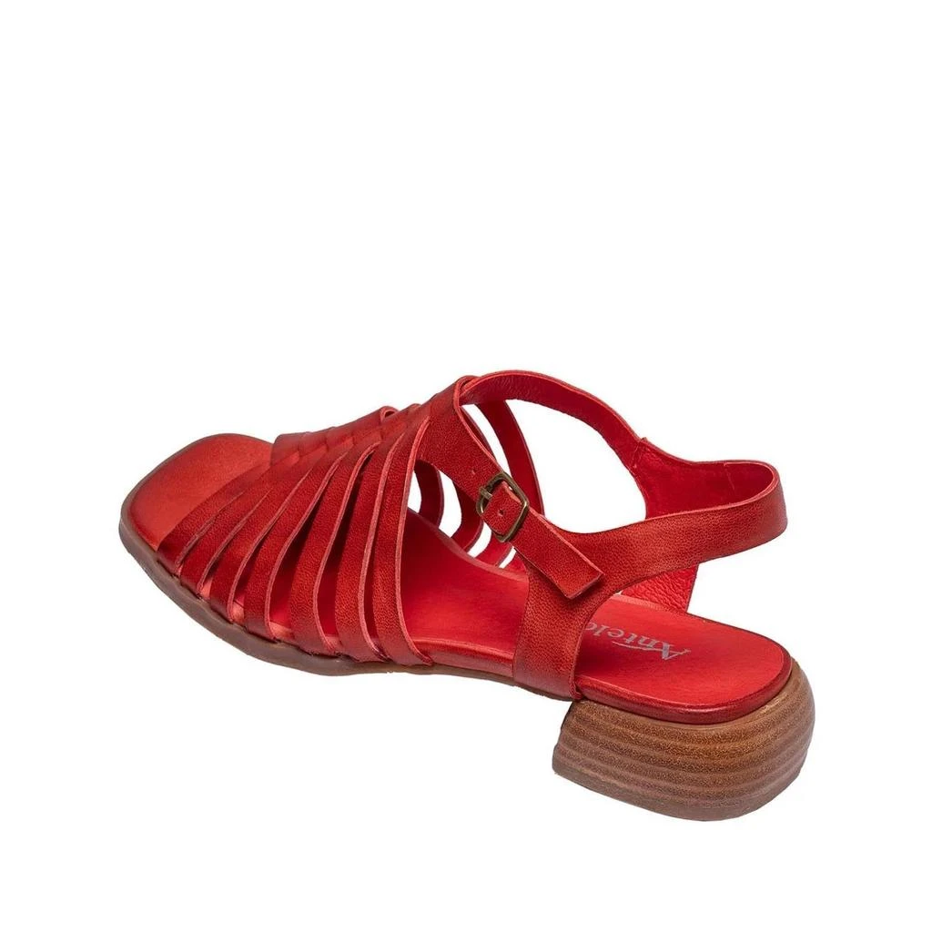 Antelope Women's Leni Sandal In Red Leather 5