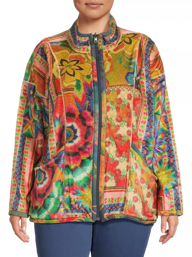 Johnny Was Plus Joan Reversible Zip Jacket 3