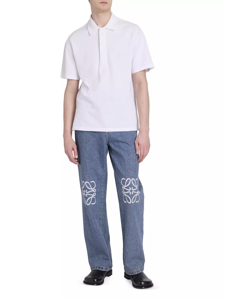 LOEWE Anagram Logo-Embroidered Baggy Jeans