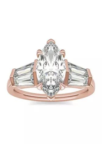 Charles & Colvard Colvard Charles Colvard 3.36 Ct. T.w. Lab Created Marquise Moissanite Five Stone Engagement Ring In 14K Gold 1