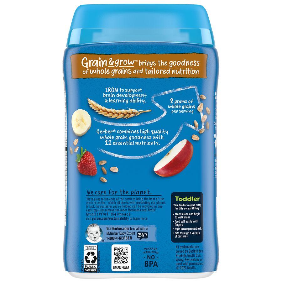 Gerber Grain and Grow, Hearty Bits Multigrain Banana Apple Strawberry