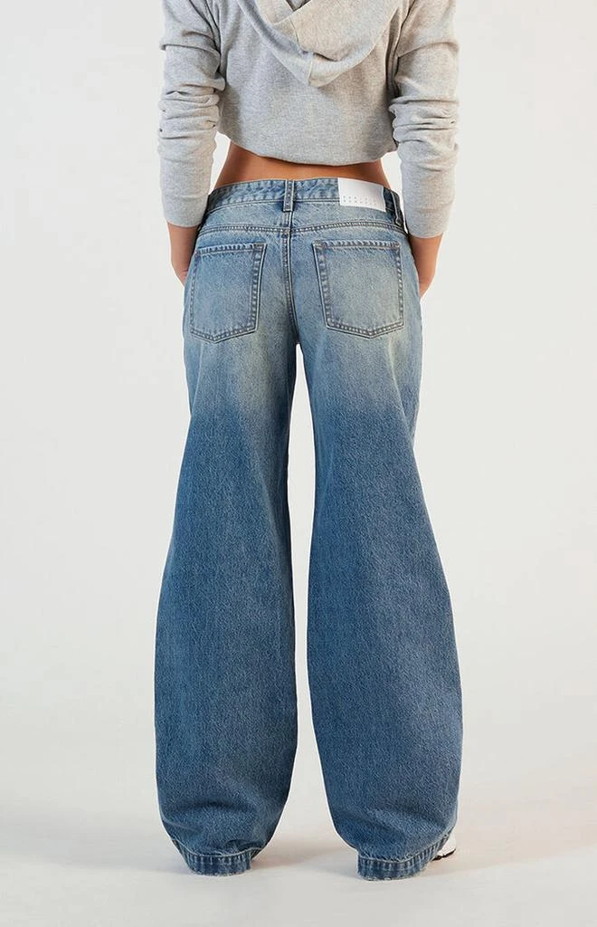 PacSun Casey Tinted Low Rise Baggy Jeans Dark Indigo 3