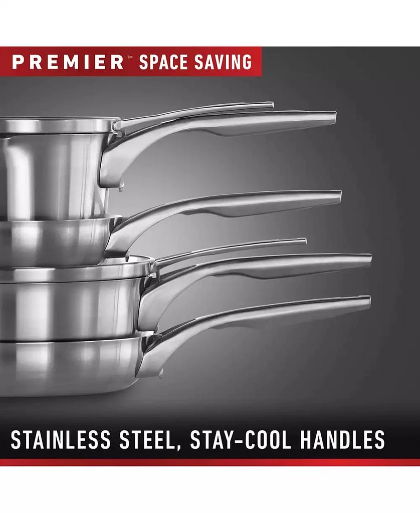 Calphalon Premier 10-Pc. Space-Saving Stainless Steel Cookware Set 6