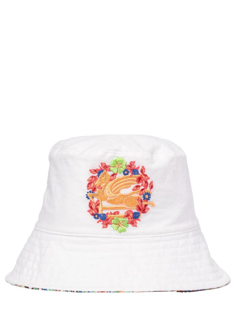 ETRO Printed Cotton & Linen Bucket Hat