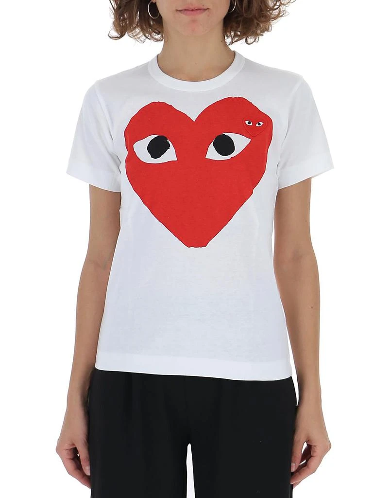 Comme des Garçons Play Comme des Garçons Play Double Heart Logo T-Shirt 1