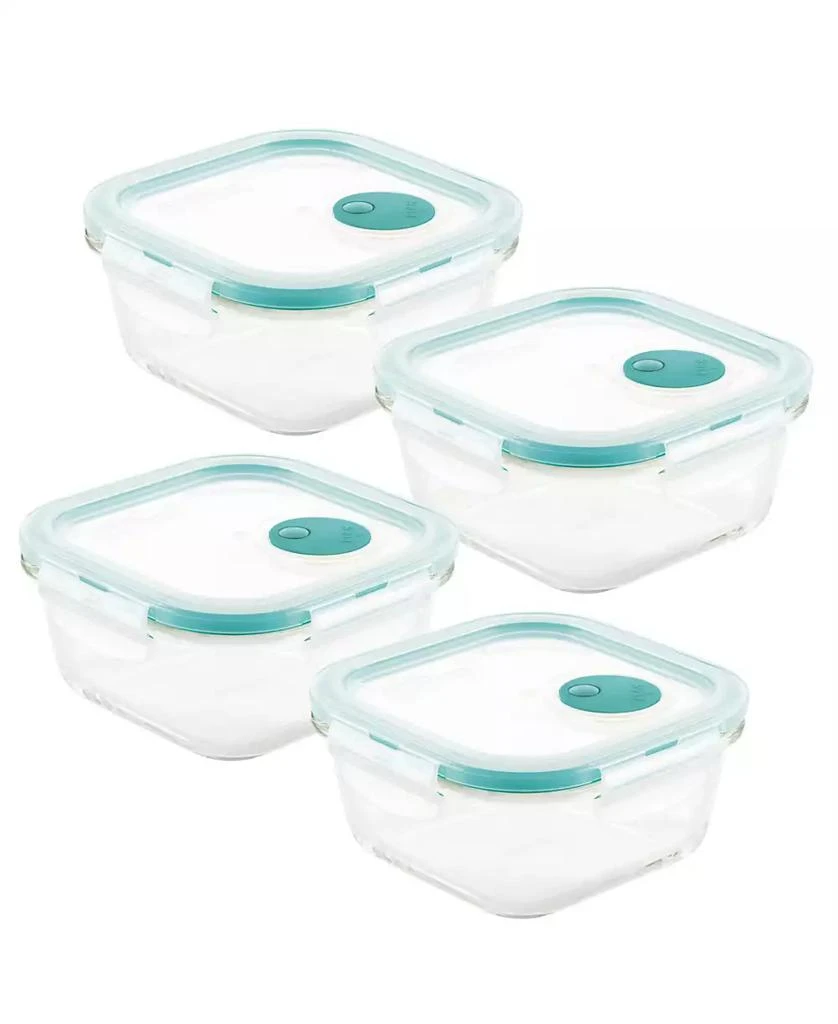 Lock & Lock Purely Better™ Vented 8-Pc. Glass Food Storage Containers, 17-Oz. 1
