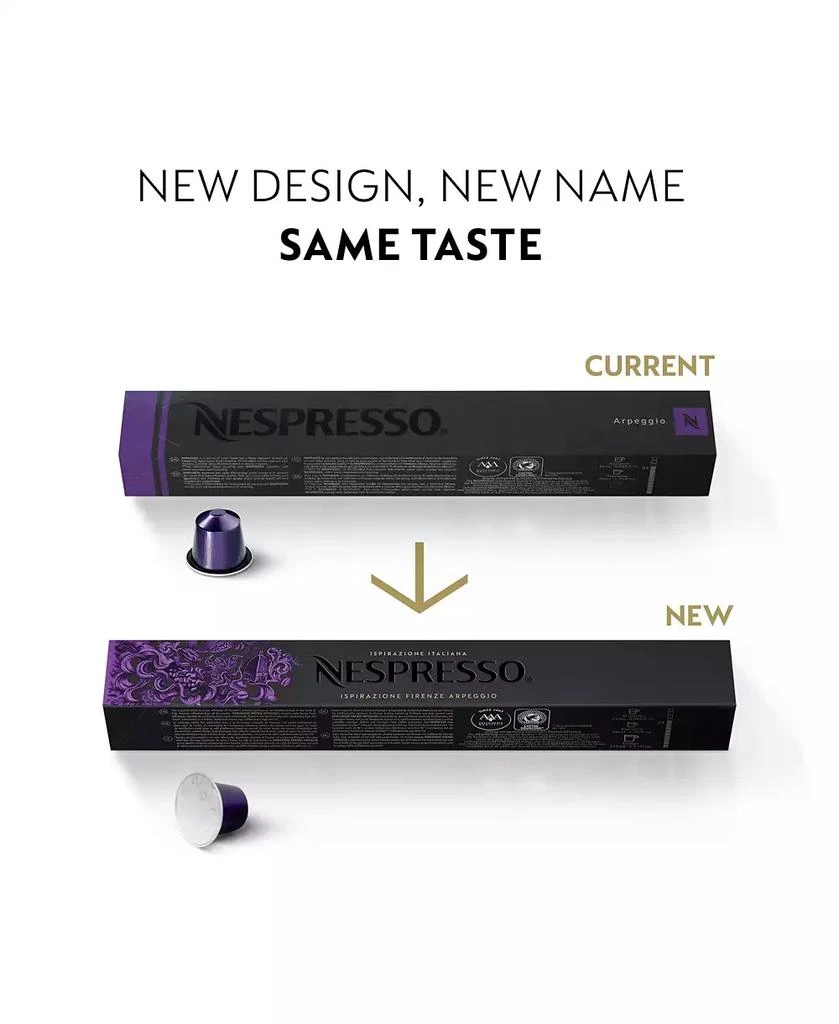 Nespresso Capsules OriginalLine,  Ispirazione Firenze Arpeggio, Dark Roast Espresso Coffee, 50-Count Espresso Pods, Brews 1.35 oz 2