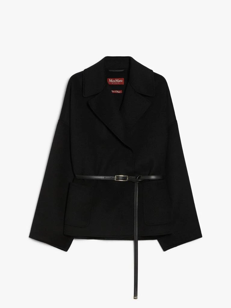 Max Mara Wool cashmere and silk wrap jacket 4