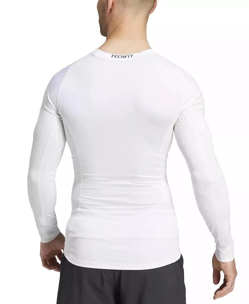 Adidas Men's Fitted Crewneck Tech-Fit Compression Shirt 2