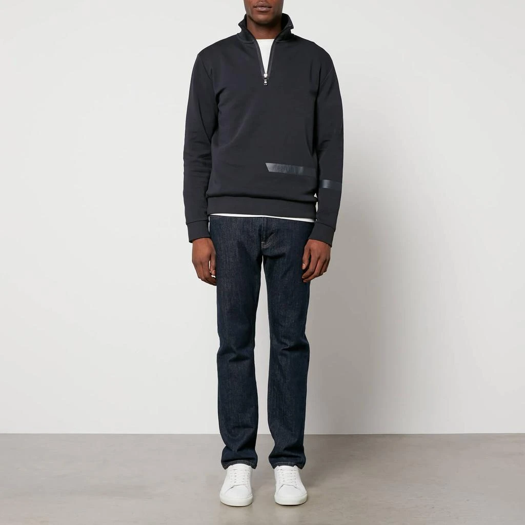 Hugo Boss BOSS Green Sweat 1 Cotton-Blend Quarter-Zip Sweatshirt 3