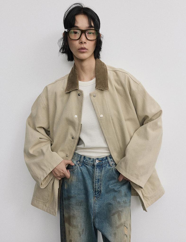 Shop Beige Oversized Barbour Jacket on Sale at BeyondStyle