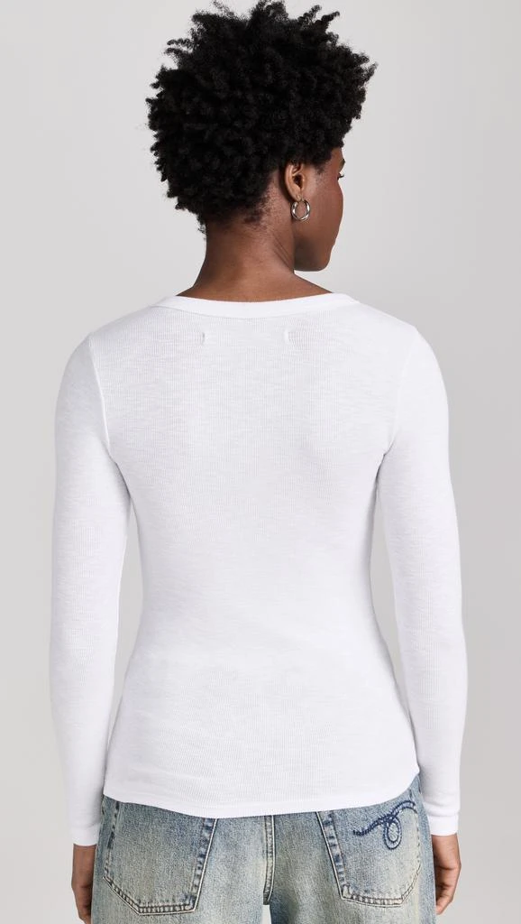 Enza Costa Textured Rib Crew Tee 2