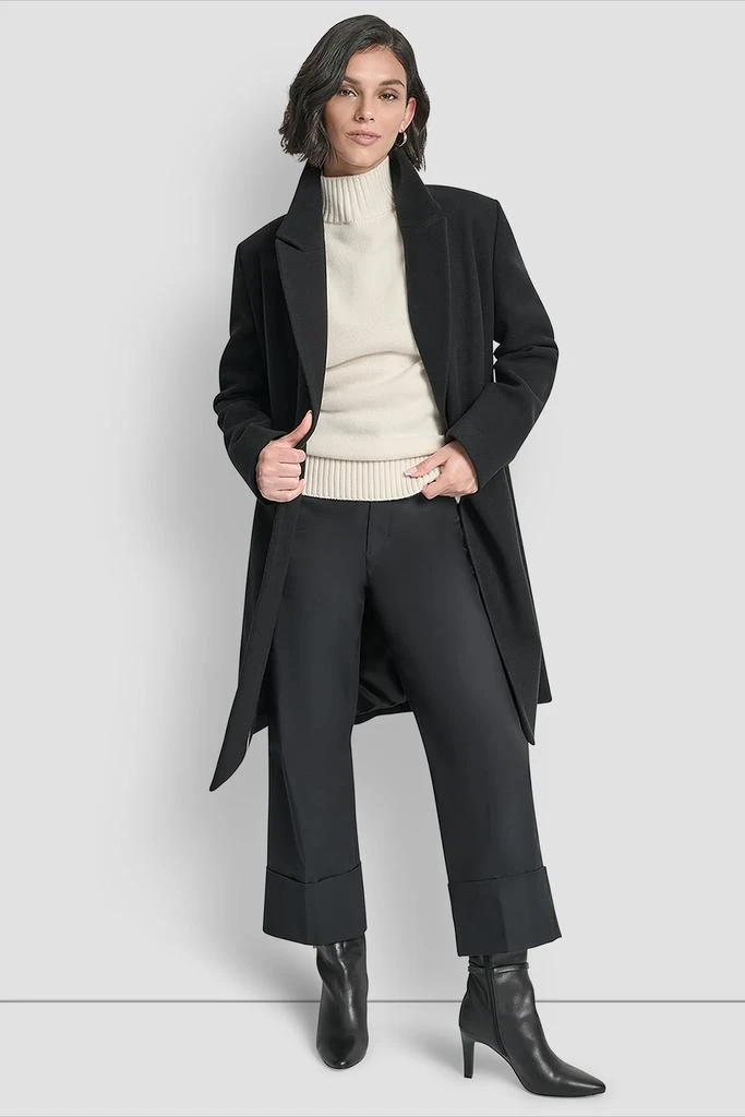 DKNY DOUBLE BREASTED FAUX WOOL COAT 7