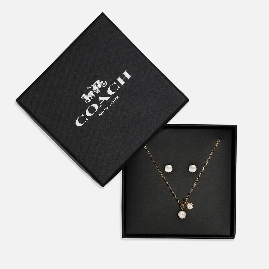 Coach Coach Gold-Tone Earrings/Necklace Set 2