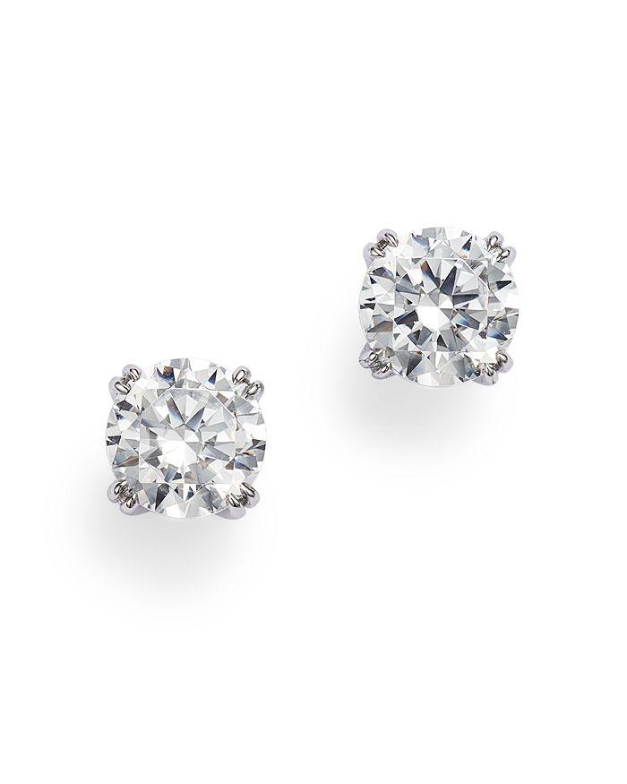 Bloomingdale's Certified Diamond Stud Earrings in 14K White Gold featuring diamonds with the De Beers Code of Origin, 1.0 ct. t.w. - 100% Exclusive