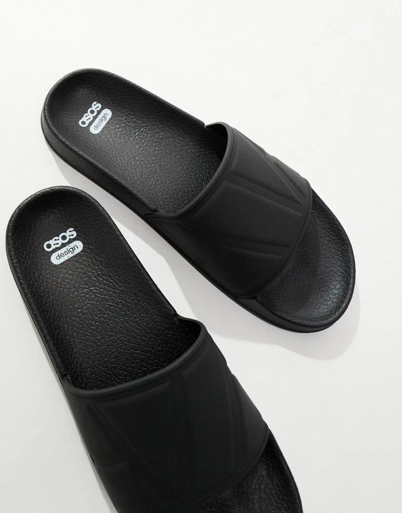 ASOS ASOS DESIGN sliders in black 3