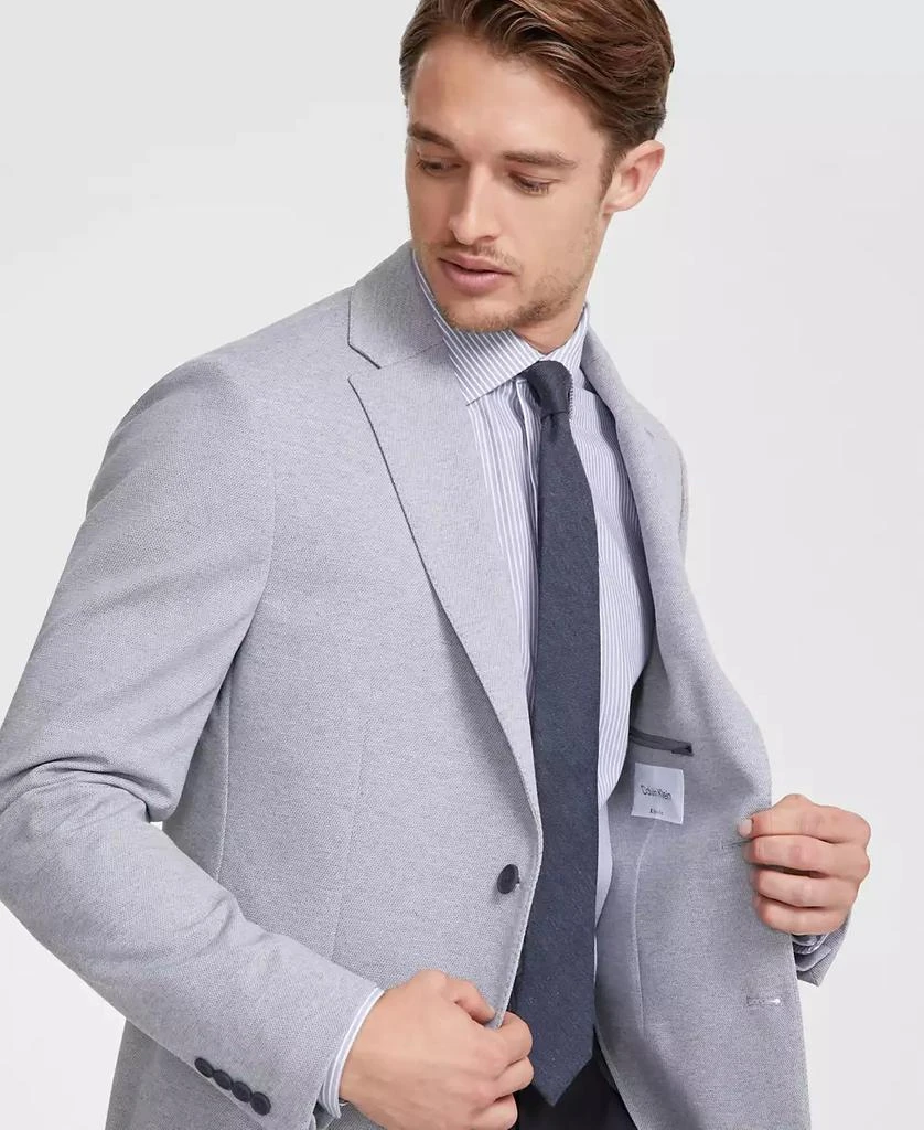 Calvin Klein Men's Slim-Fit Solid Knit Sport Coat 3