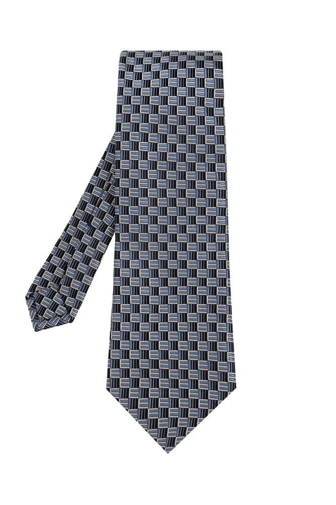 Etro Etro Jacquard Pointed-Tip Tie 1