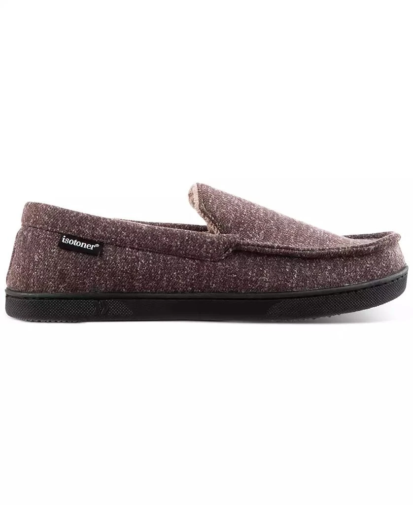 Isotoner Signature Men's Preston Heather Knit Moccasin Slippers 7