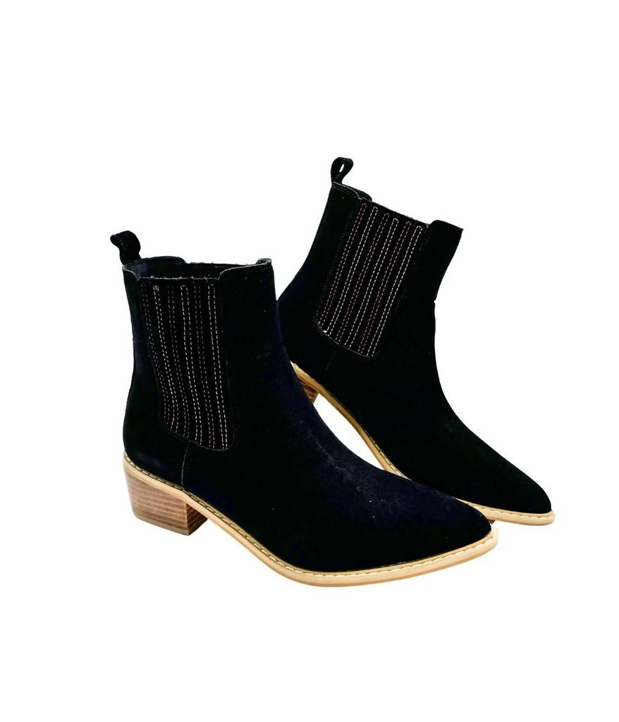 Naughty Monkey Naughty Monkey - Women's Lenor Block Heel Ankle Boots