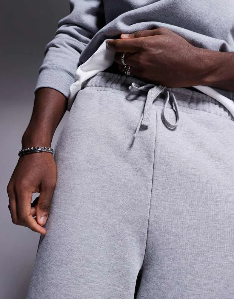 ASOS ASOS DESIGN premium heavyweight oversized jogger in 400gsm grey - GREY 3