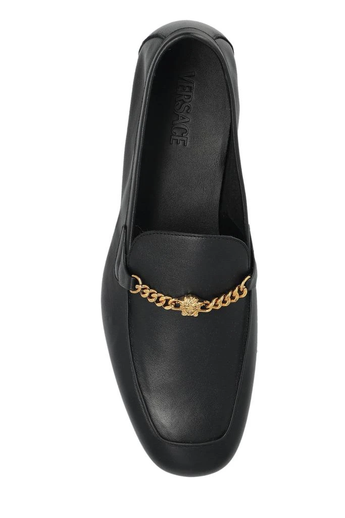 Versace Versace Medusa Chain Detailed Slip-On Loafers 4