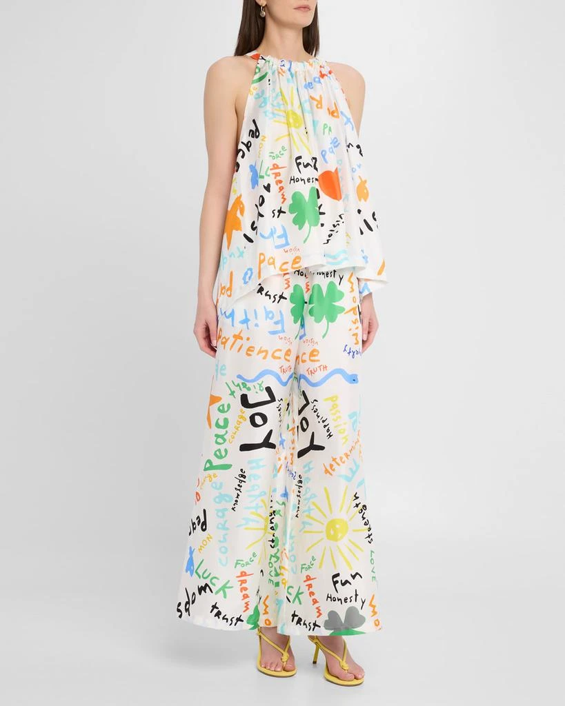 Rianna + Nina Brigitte Kakanias-Print Silk Blouse 2
