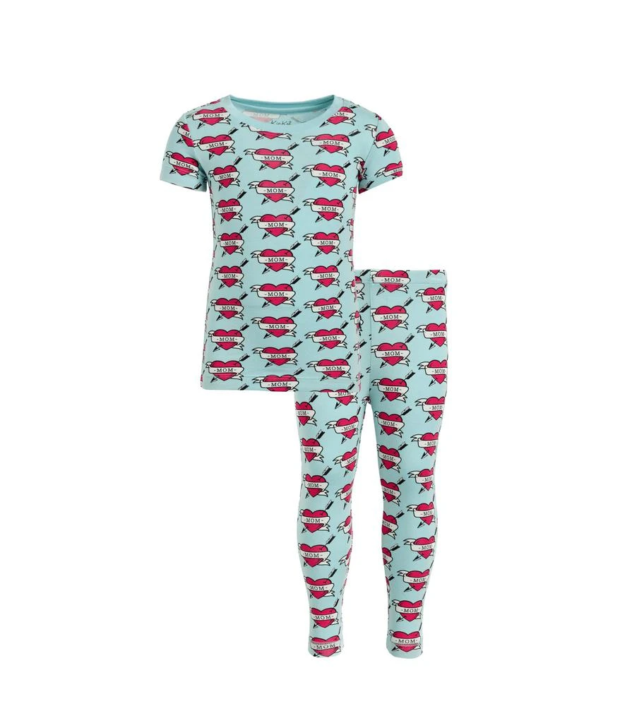 KicKee Pants Print Short Sleeve Pajama Set (Toddler/Little Kids/Big Kids)