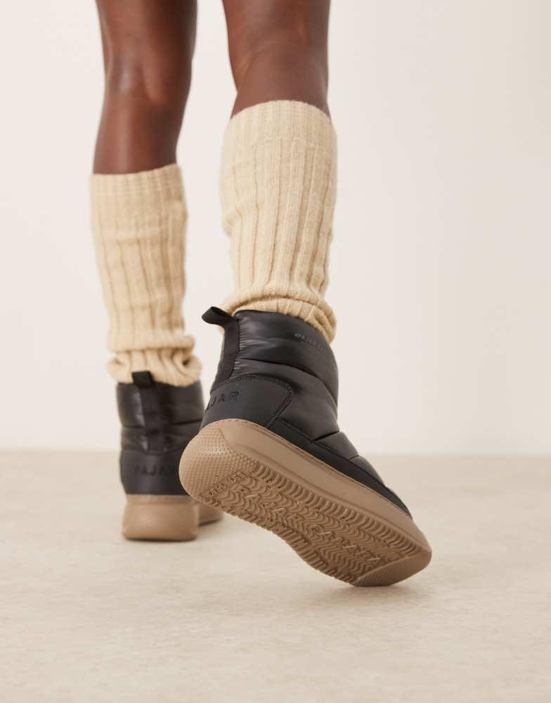 Pajar Pajar Gala Nylon snow boot in black with gum sole