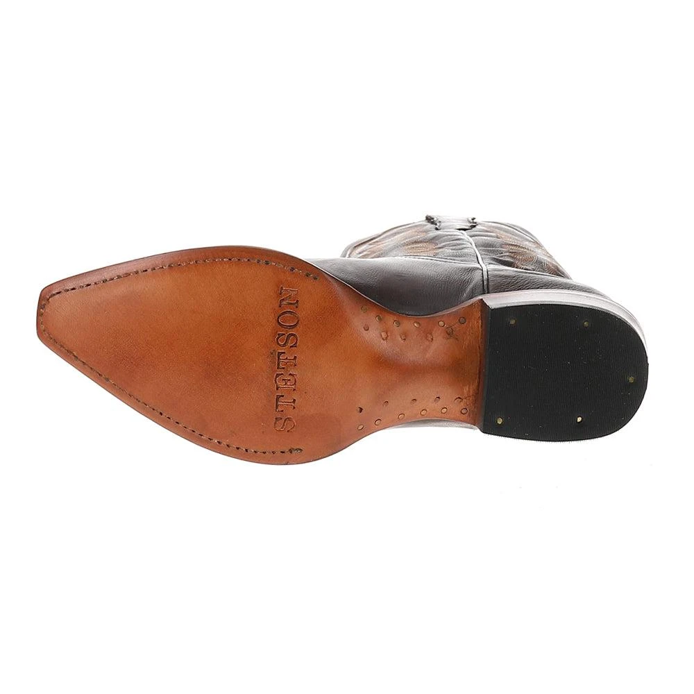 STETSON Casey Embroidered Snip Toe Cowboy Boots 5
